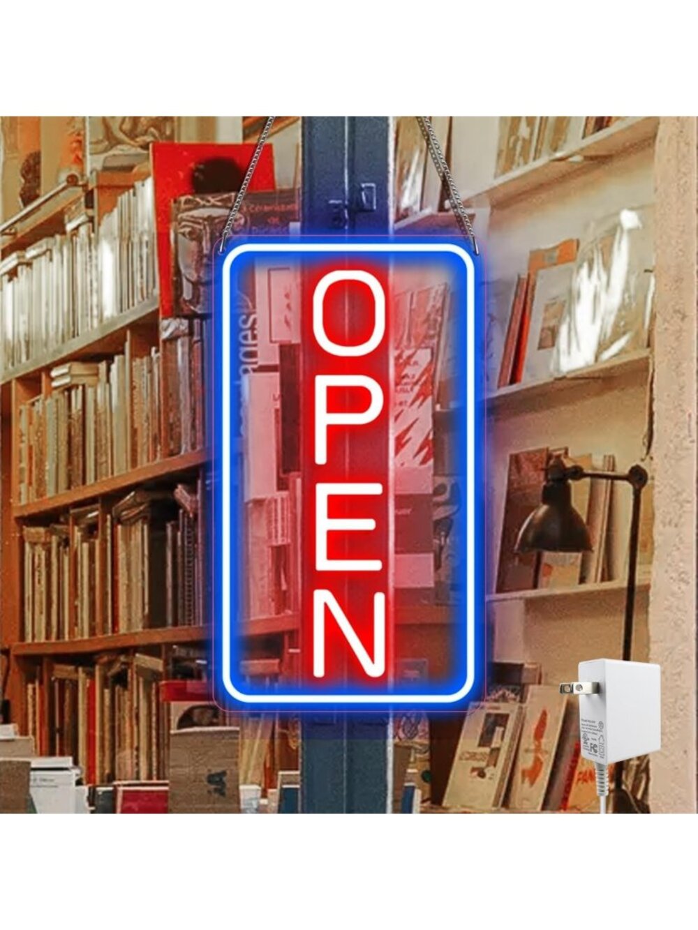 Ultra Bright 12V Neon Open Sign - LED Light Up Sign for Store, Restaurant